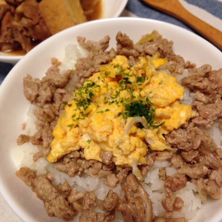 塩豚そぼろ丼